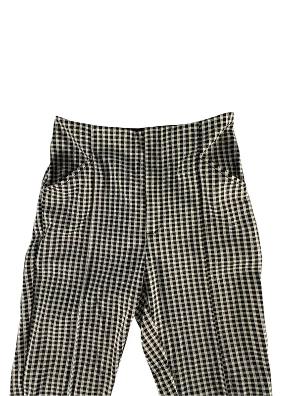 Anthropologie Maeve Gingham Capri Pants Women’s 4 High Rise Cropped Stretch - Image 3