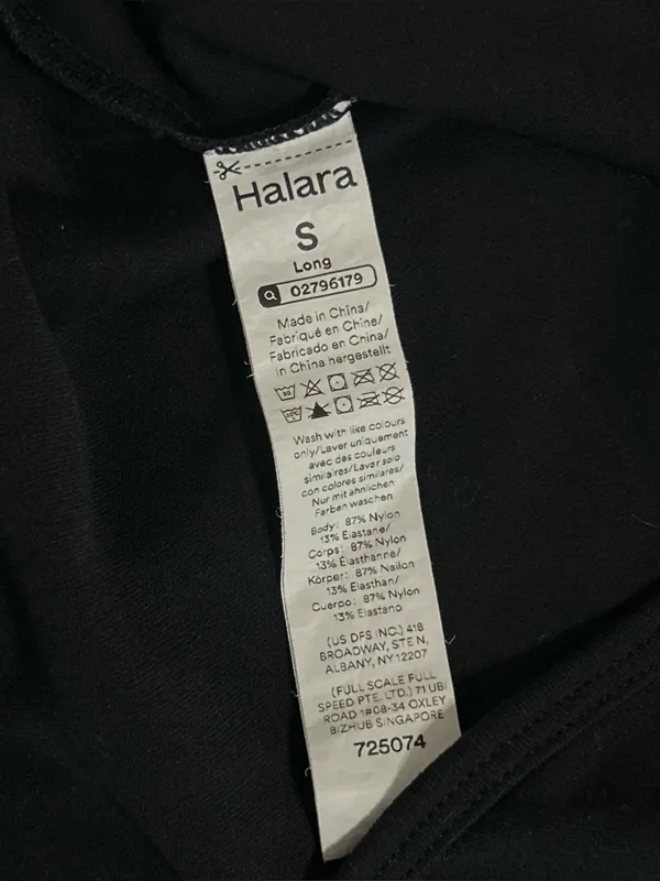 Halara Black U Neck Crossover Yoga Padded Longline Tank Top Women’s Size Small - Image 11