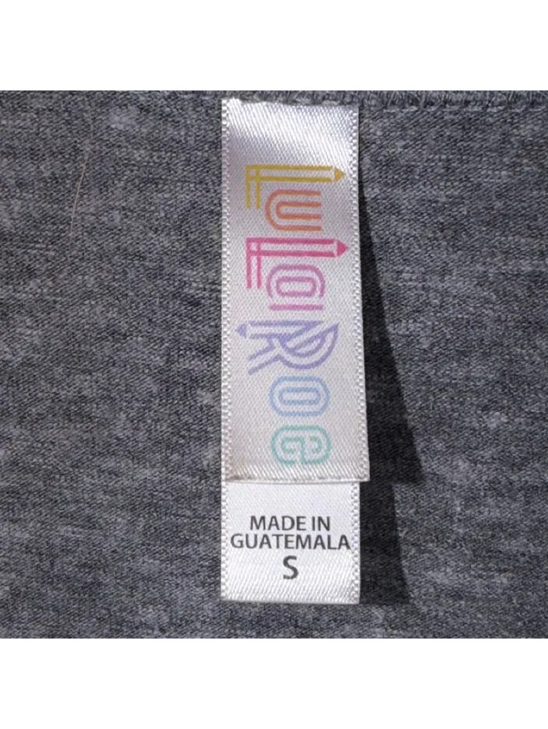 LuLaRoe Lynnae S Gray High Low Long Sleeve Top - Image 4