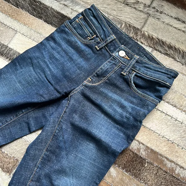 Pilcro Dark Wash Denim Flare Jeans‎ Size 25 - Image 3