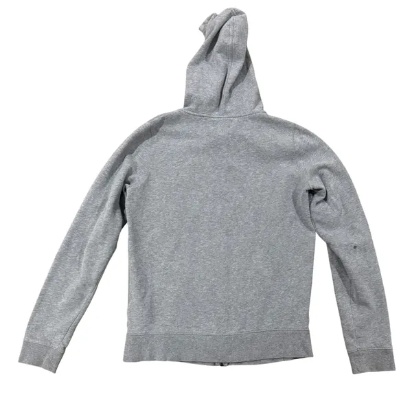 VTG Ralph Lauren RL 67 Grey Full Zip Hoodie Sweatshirt Women's L LG Cotton Blend - Image 4