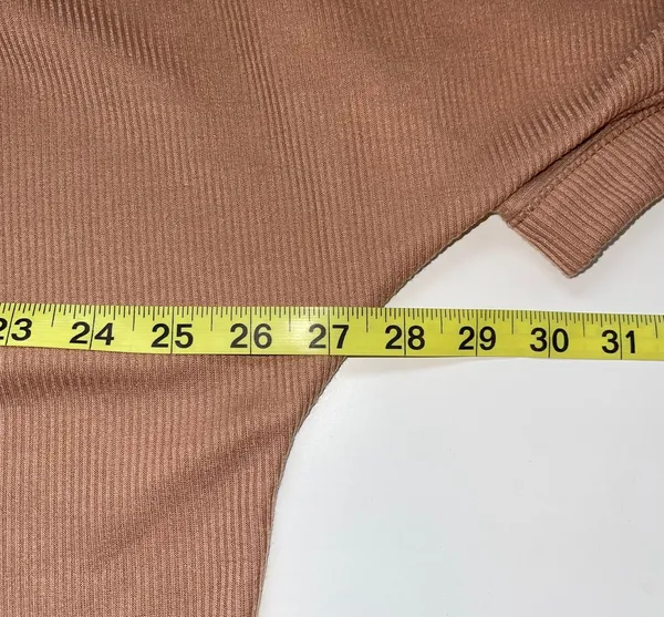 Tan Open Front Woven Kimono Sleeve Cardigan M/L - Image 6