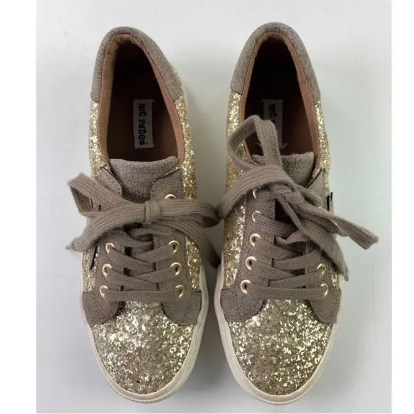 2/$20 Not Rated Women's ILLANA Fashion Sneaker Gold Star Glitter - Image 2