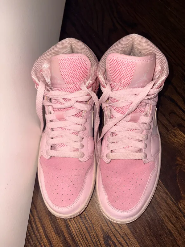 Nike Jordan 1 Mid Digital Pink Shoes - Image 2