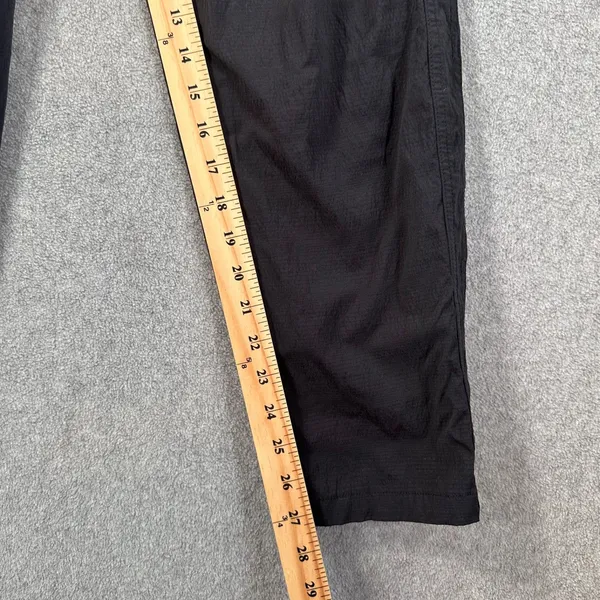 Athleta Drawstring Utility Straight Leg Active Pants Women's 10 Black Pockets - Image 3