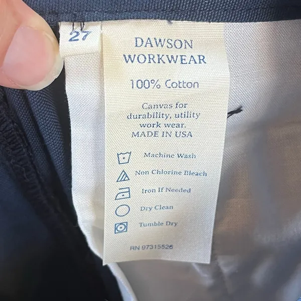 Dawson Workwear Women's Navy Blue Straight Leg Pants Size 27. NEW! - Image 6