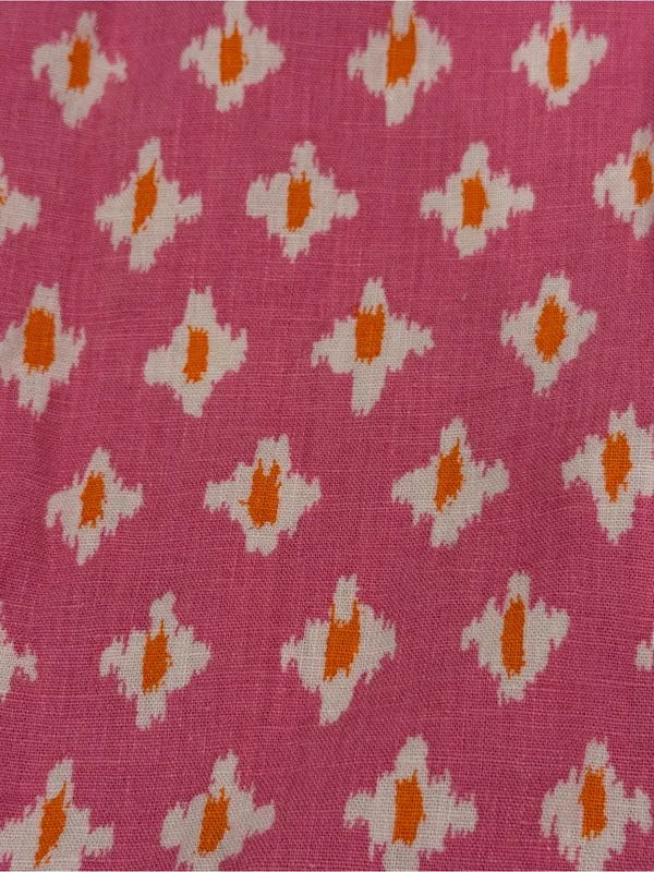Aerie Pink Linen Blend Wrap Mini Skirt Ruffle Hem Cottagecore Medium - Image 6