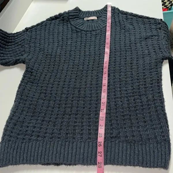 Imperfect‎ SO knit sweater fuzzy ribbed hem neck cuff casual office - Image 6