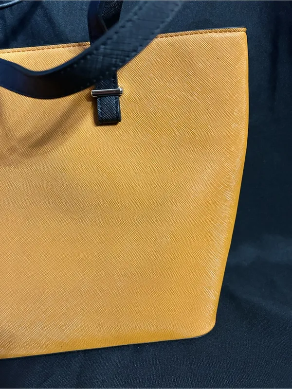 Amy Miller Women’s Two-Tone Orange & Black Tote Bag Purse NWT - Image 8