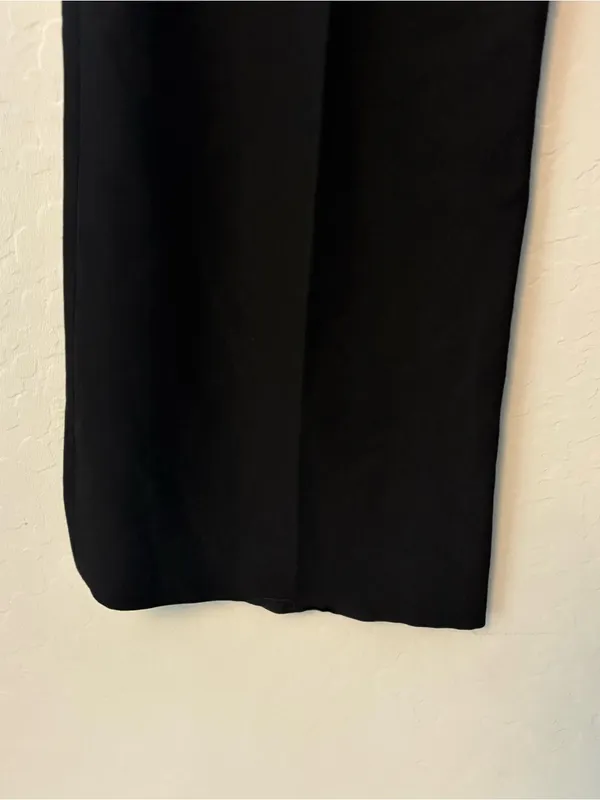 Express editor black wide leg dress pants size 6 - Image 14