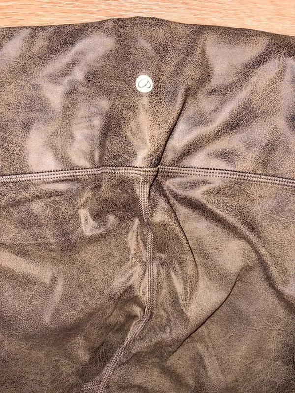 CRZ YOGA Taupe High-Waist Leggings - Image 3