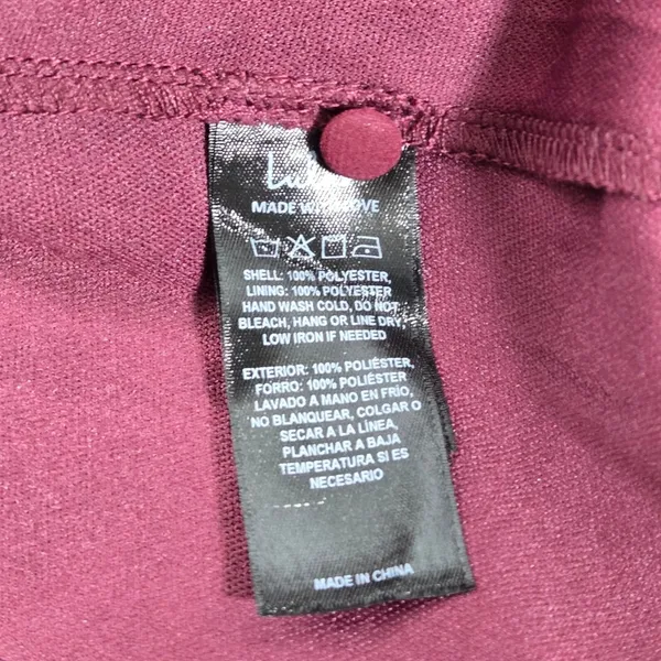 Lulus Love You So Burgundy Long Sleeve V-Neck Maxi Dress Size L New - Image 7