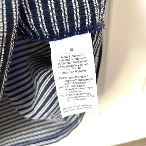 Madwell Texture and Thread peasant top in stripe - Image 11