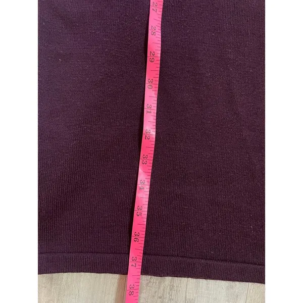 Calvin Klein Women's Puff-Sleeve Sweater Dress. Size XL. Eggplant - Image 14