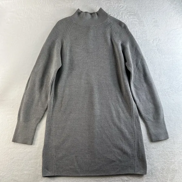 Lululemon‎ Size 4 Merino Wool Blend Knit Dress Heathered Gull Grey Knit Women’s - Image 5