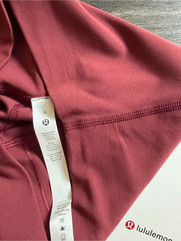 Lululemon Women’s High-Rise Rose Pink Leggings - Image 3