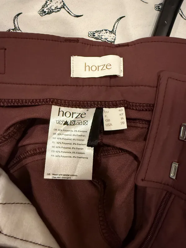 breeches horze Red Size 28 - Image 2