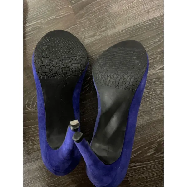 Elegant‎ Royal Blue Suede Peep-Toe High Heel Pumps Stilettos Evening Shoes S-39 - Image 7