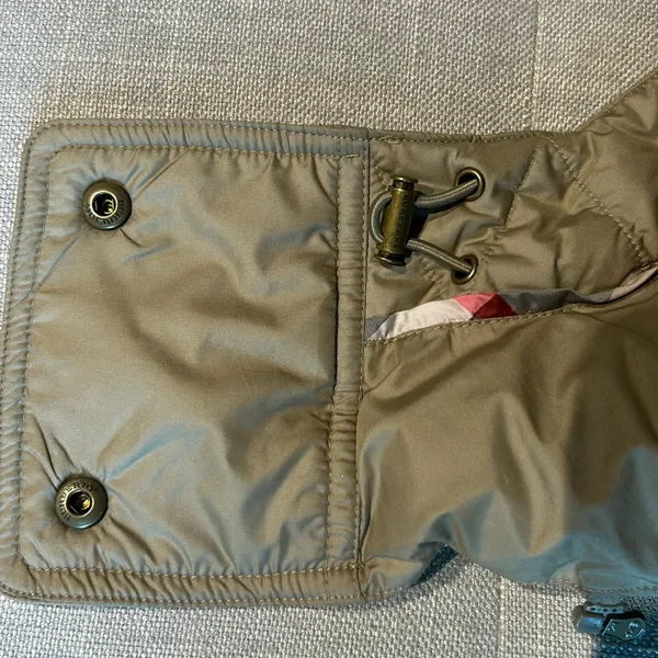Burberry Tan Quilted Detachable Hood for Jacket Replacement - Image 7