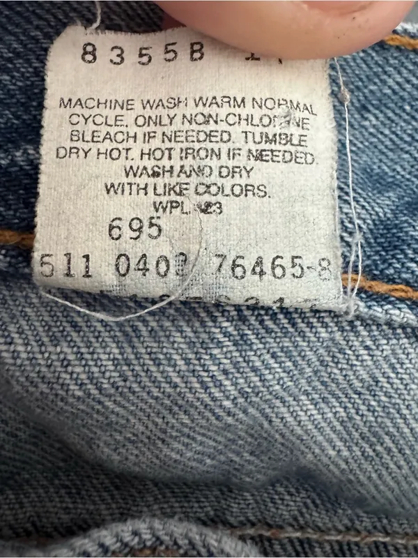Levis Vintage 2002 Y2K 515 Blue Bootcut Jeans - Image 3