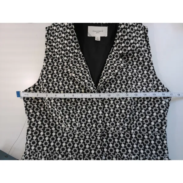Pomander Place NWT Black White Eyelet‎ Mini Dress S Tuckernuck - Image 6
