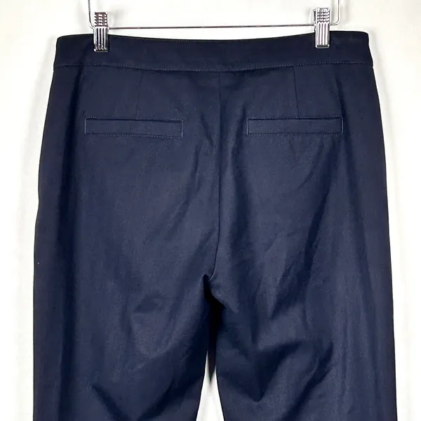 Banana Republic Avery Sailor Dress Pants Womens 4L Straight Leg Navy Gold 31x30‎ - Image 10