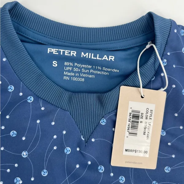 NWT Peter Millar Women's Birdie Sport Performance‎ Fabric Sweatshirt Sz S - Image 4