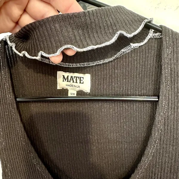 NWT MATE the Label Black Raylin Mockneck Tank - S/M - Image 4