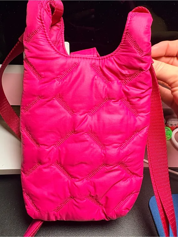 Lululemon Quilty Pleasures Phone Crossbody Bag in Berry Rumble - Image 2
