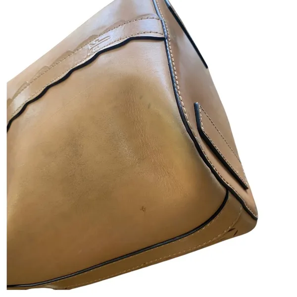 FRYE Ilana Harness Bucket Bag Perforated Leather Western Hobo Tan Women's Purse - Image 14