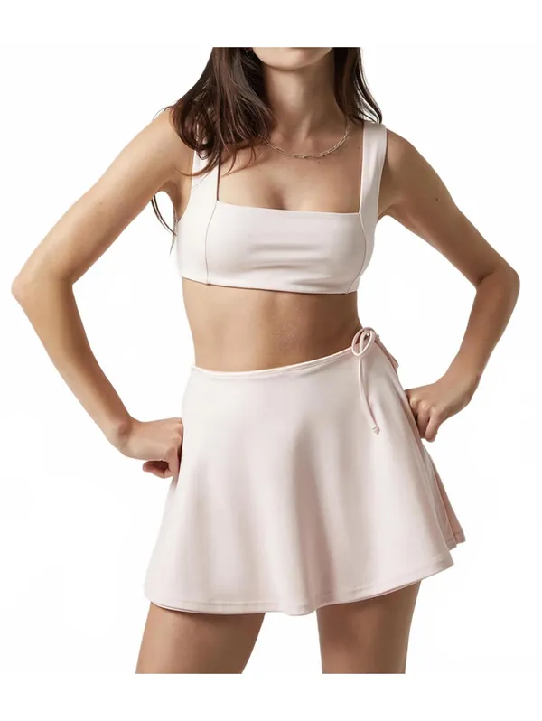Pacsun PAC 1980 PAC WHISPER Active Leila Wrap Mini Skort Pink NWT Medium - Image 9