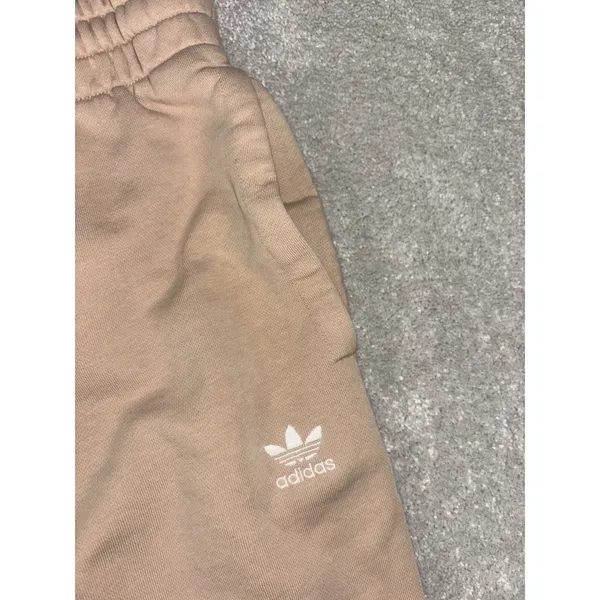adidas Adicolor Essentials Women's‎ Fleece Joggers Sweatpants Beige, XS - Image 3