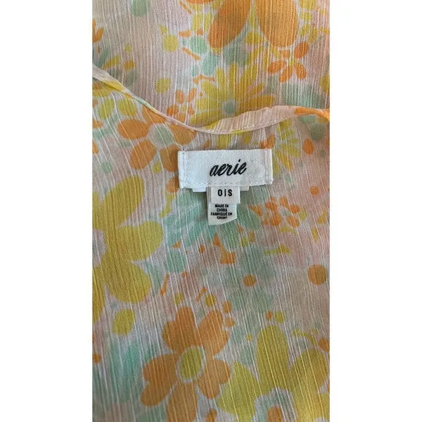 Aerie Sheer Neon Chiffon Cape - Image 3