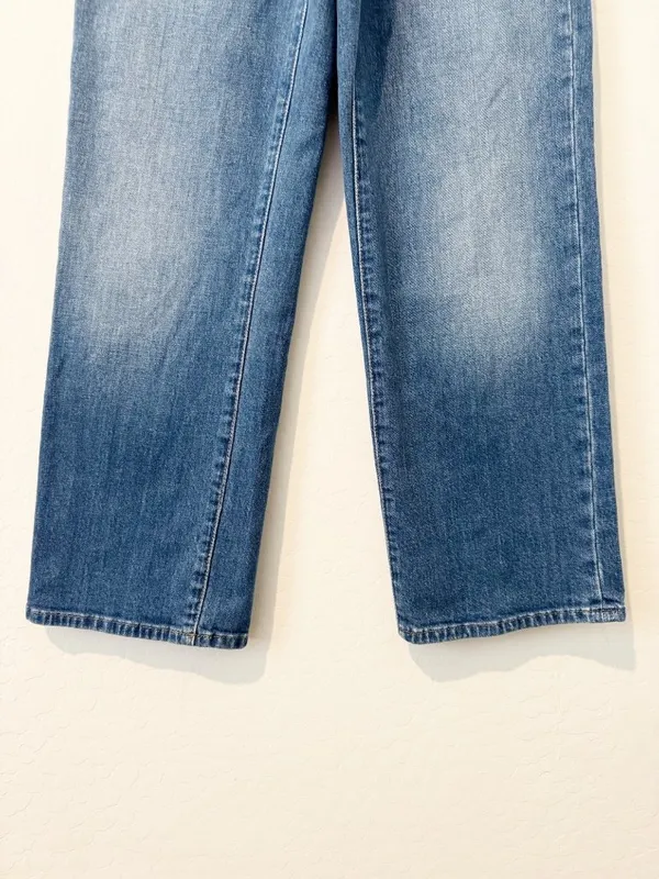 Madewell‎ Slim Wide Leg Jeans 23 Olympia High Rise Button Fly Quiet Luxury 90s - Image 5