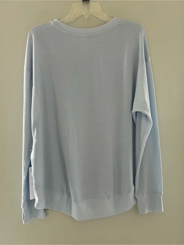 Balance Collection Light Blue Crewneck Sweatshirt large - Image 2