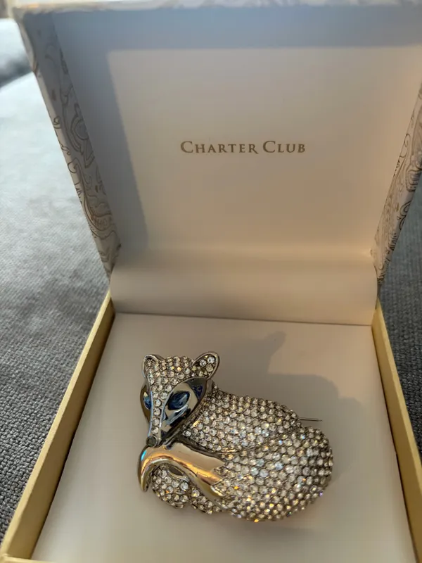 Charter Club NWT - Fox Brooch for Women - Image 2