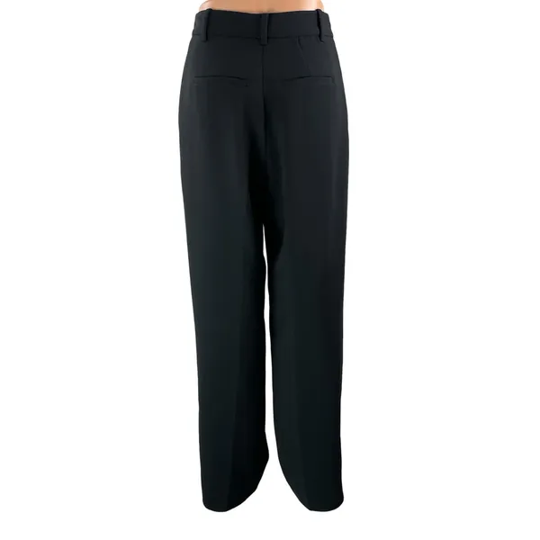 Aritzia Wilfred The Effortless High Rise Pleated Wide Leg Trouser Dress Pants S - Image 3