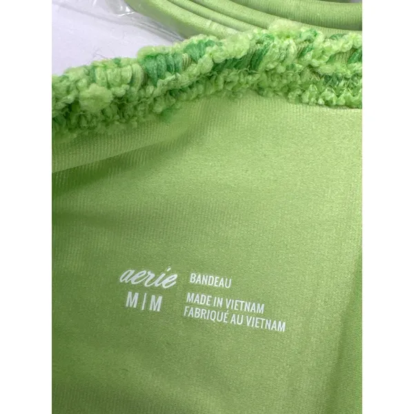 Brand New Aerie Women's Size Medium Green Knit Bandeau Bra Top - Image 7