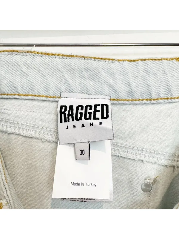 The Ragged Priest Dad Jeans Size 30 Light Wash Cotton‎ Baggy Y2K Grunge Slouchy - Image 5