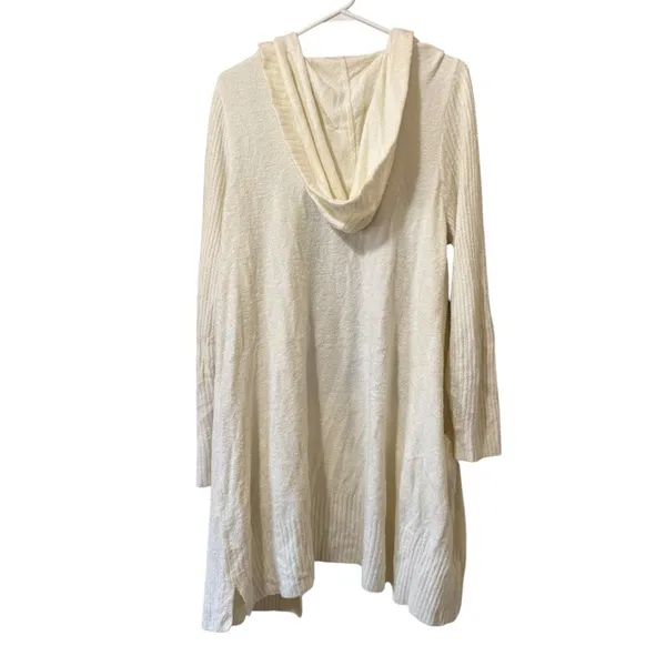 Barefoot‎ Dreams Cozychic Ultra Lite Cardigan Women Women Size XL Cream Stretch - Image 2