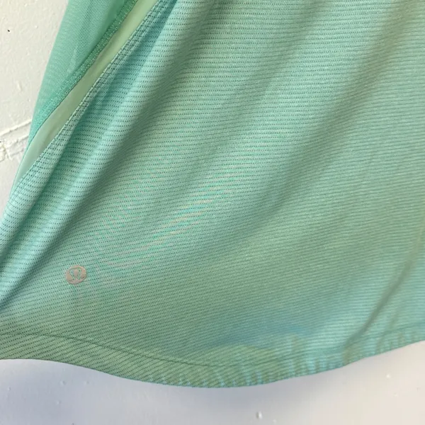 Lululemon Wild Tank Top Mint Green Strappy Criss Cross‎ Back Mesh Size 4 - Image 6
