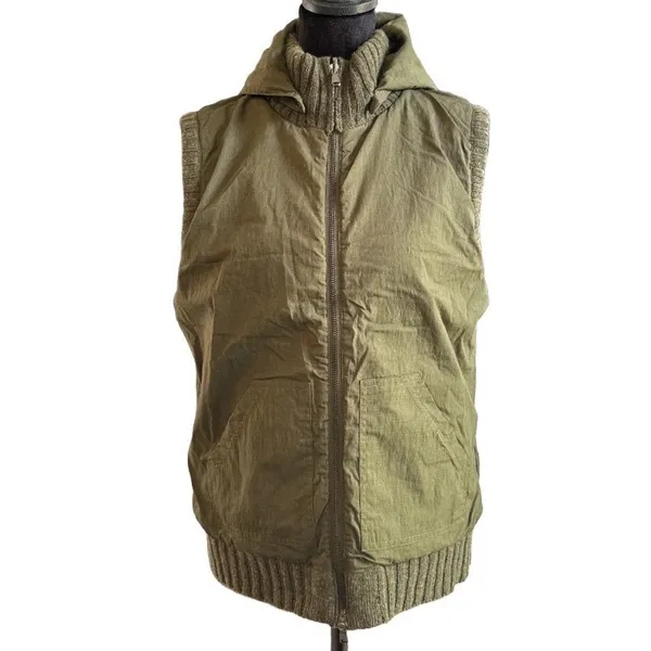 Lauren Ralph Lauren M Fair Isle Sweater Vest Hooded Full Zip Cabin Boho Gorpcore - Image 3