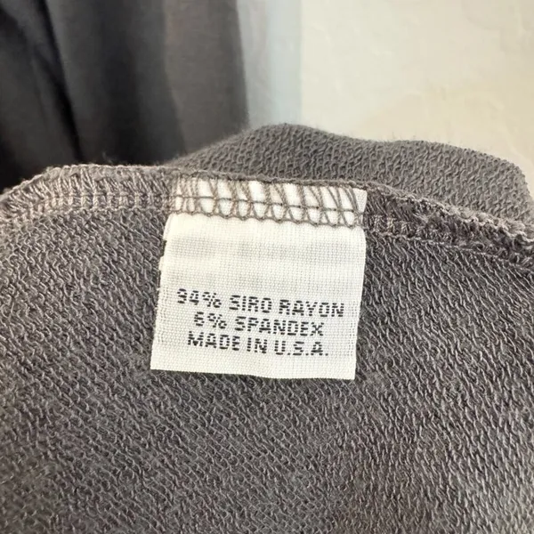 Bryn Walker Lora Blouse Size Large Gray‎ Asymmetrical Tunic Top Lagenlook Goth - Image 5