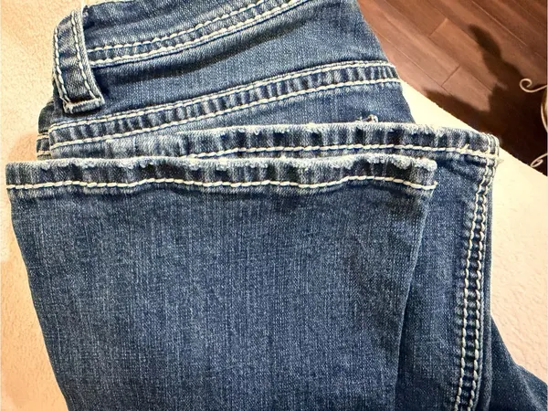 Women's Rock&Roll Low Rise Blue Bootcut Jeans - Image 8