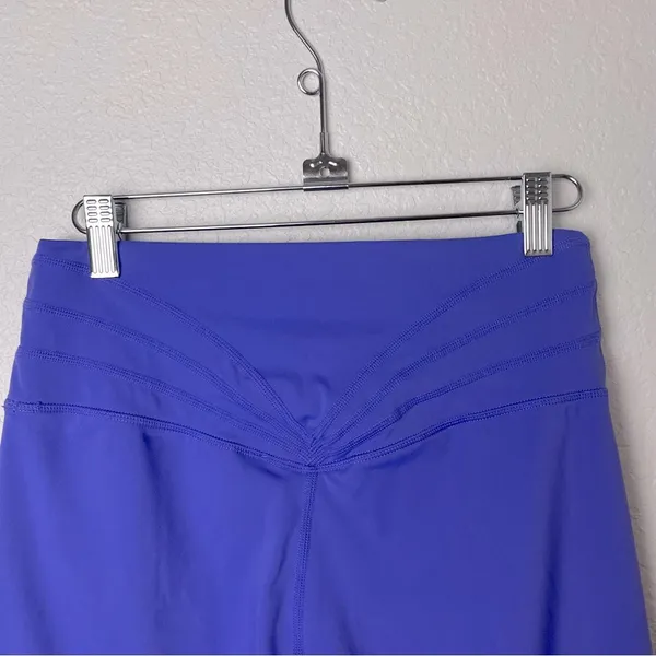 Amazon Brand Women's Blue Purple High-Waisted Biker Shorts Size XXL - Image 6