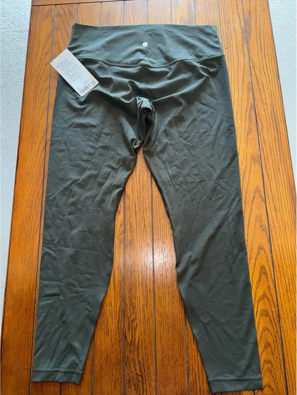 Lululemon Align High Rise 28” Dark Olive Size 16 NWT - Image 2