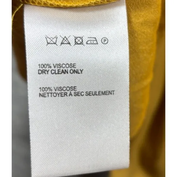 Maeve Anthropologie Mustard Goldie‎ Tiered Tunic Top Tie Neck Back Sz S - Image 5