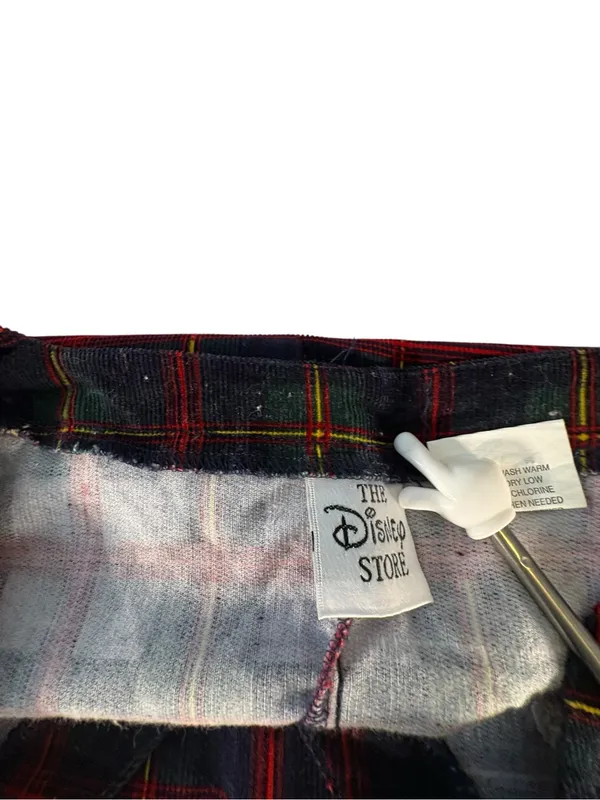 Vintage 90s Disney Store Winnie the Pooh Plaid Corduroy Jumper Dress M - Image 14