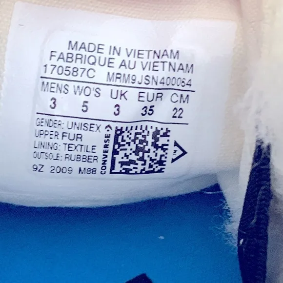 Converse x‎ Ambush Chuck 70 Fuzzy High Navy White - Image 13
