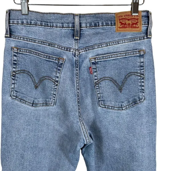 Levi’s Wedgie Straight Distressed Denim Jeans Women’s Size 29x28 - Image 8